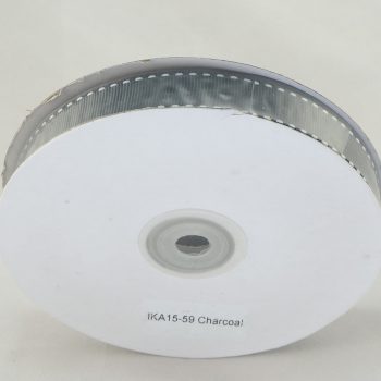 15mm ΚΟΡΔ.GROSS ΓΚΡΙ ΠΟΝΤΙΚΙ/ΓΑΖΙ ΛΕΥΚΟx25m