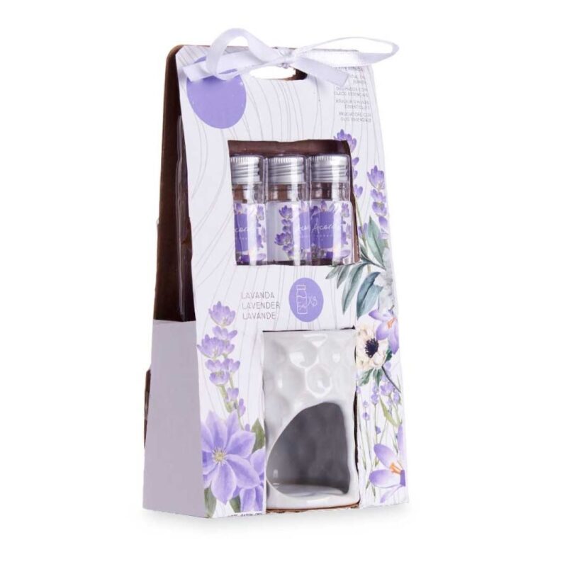 ΣΕΤ ΚΕΡΑΜΙΚΟΣ ΑΡΩΜΑΤΙΣΤΗΣ 12x7x11εκ. & ΛΑΔΑΚΙ LAVENDER 3x5ml