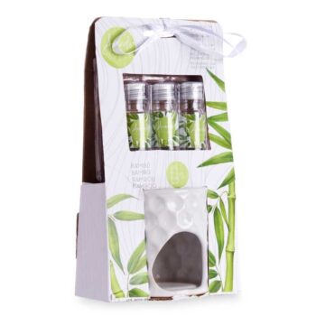 ΣΕΤ ΚΕΡΑΜΙΚΟΣ ΑΡΩΜΑΤΙΣΤΗΣ 12x7x11εκ. & ΛΑΔΑΚΙ BAMBOO 3x5ml