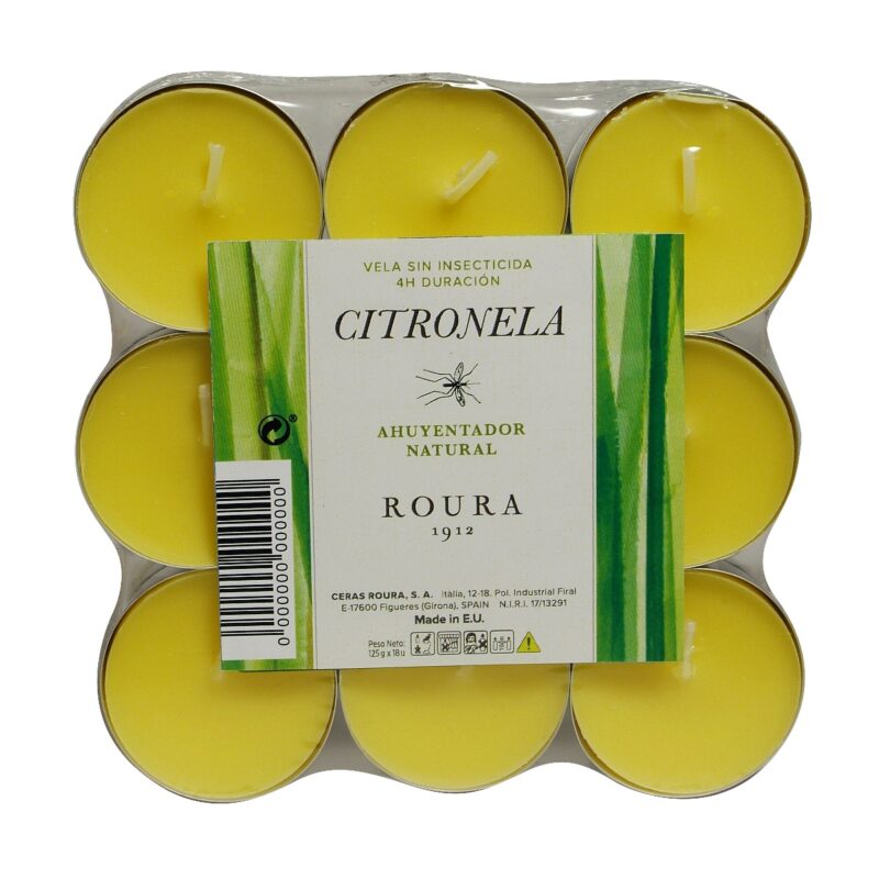 CR TEALIGHTS PACK 18 CITRONELLA