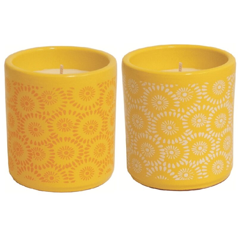 CR ALGARVE TERRACOTA POT 80X82mm CITRONELLA