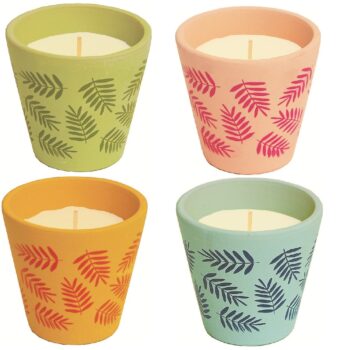 CR HAWAI TERRACOTA POT 80X70mm CITRONELLA