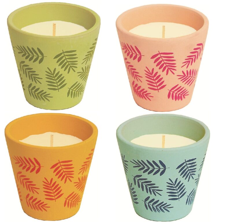 CR HAWAI TERRACOTA POT 80X70mm CITRONELLA