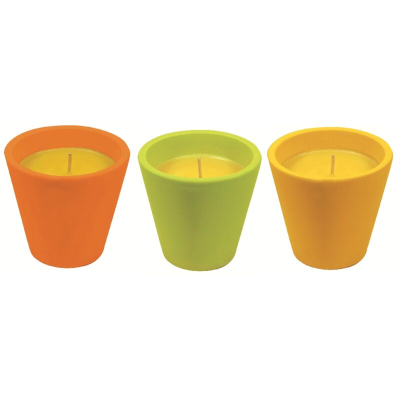 CR CARIBE TERRACOTA POT 80X82mm CITRONELLA