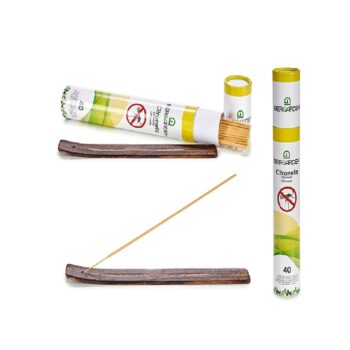 ΕΝΤΟΜΟΑΠΩΘΗΤΙΚΑ STICKS CITRONELLA 40τεμ. & ΒΑΣΗ ΞΥΛΙΝΗ