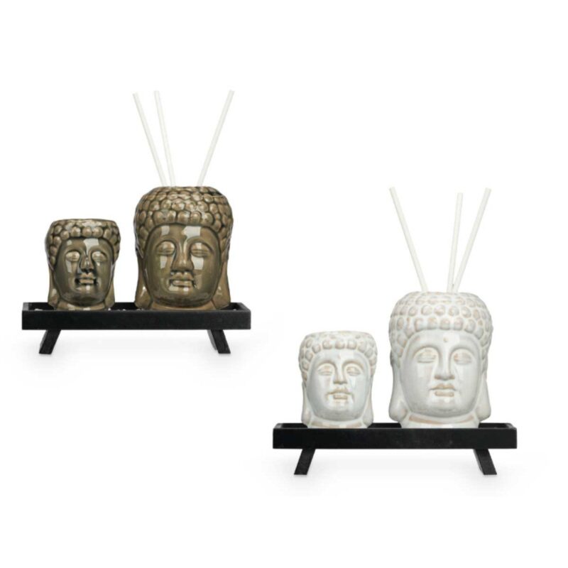 BUDDHA AIR FRESH DIFFUSER & CANDLEHOLDER ASSORTED 2