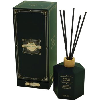 DIFFUSER GREEN HEXAGONAL 100ML INCENSE & WOOD