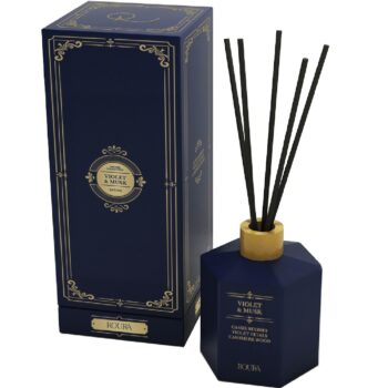DIFFUSER DARK BLUE HEXAGONAL 100ML VIOLET & MUSK