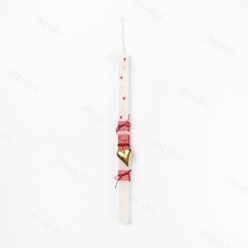 ΛΑΜΠ. U26 IVORY 17/17/300 ΚΑΡΔΙΑ ΚΡΕΜΑΣΤΟ ΧΡΥΣΟ